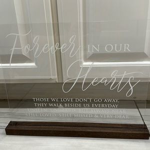 Wedding sign for loved ones